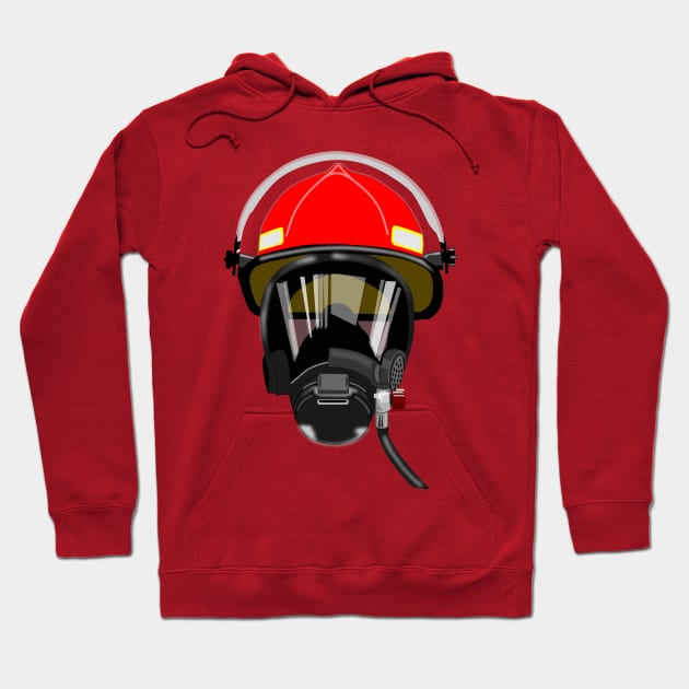 fireman helmet Hoodie by cubeartalex